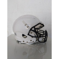 CASQUE VENGEANCE Blanc avec Grille NAVY - Taille LARGE