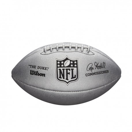 WILSON NFL DUKE METTALIC EDITION - SILVER WILSON NFL DUKE METTALIC EDITION - SILVER