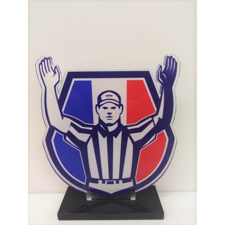 TROPHEE ARBITRE BLASON Football Américain TROPHEE ARBITRE BLASON Football Américain
