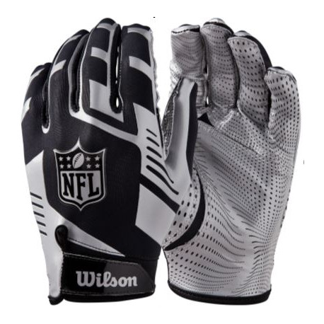 WILSON NFL STRETCH FIT Black/Silver WILSON NFL STRETCH FIT Black/Silver