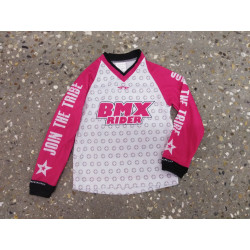 Maillot BMX RIDER WENRO Rose Enfant