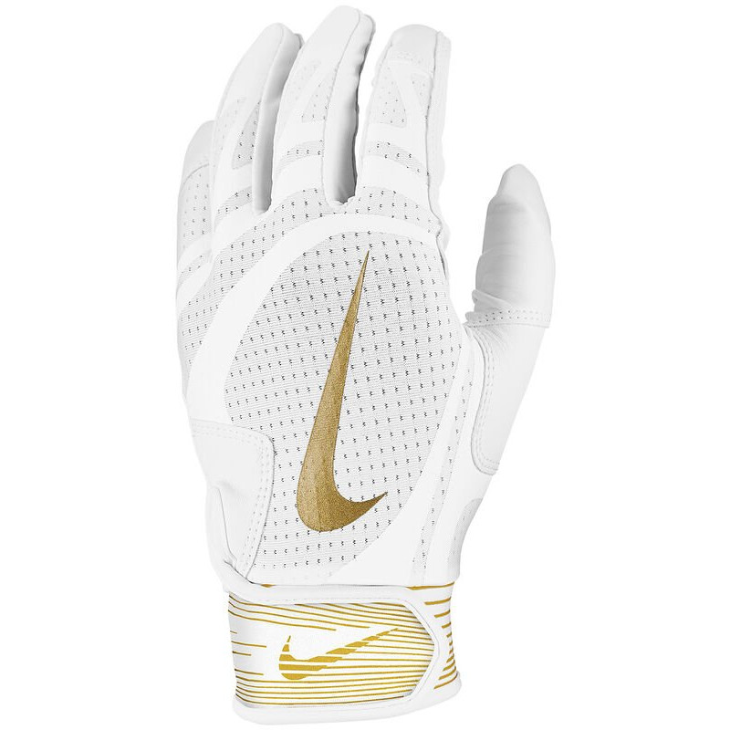 Batting gloves NIKE ALPHA HUARACHE EDGE white gold youth