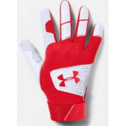 Batting handschuhe UNDER ARMOUR CLEAN UP  kind rot
