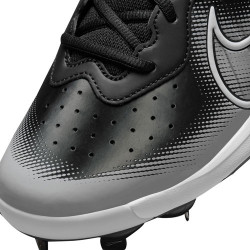 NIKE Alpha Huarache Varsity 4 Low Metal Schwarz