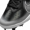 NIKE Alpha Huarache Varsity 4 Low Metal Schwarz