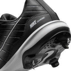 NIKE Alpha Huarache Varsity 4 Low Metal Schwarz