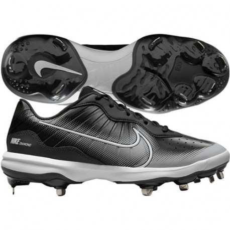 NIKE Alpha Huarache Varsity 4 Low Metal Schwarz NIKE Alpha Huarache Varsity 4 Low Metal Schwarz