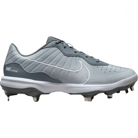 NIKE Alpha Huarache Varsity 4 Low Metal GRAU NIKE Alpha Huarache Varsity 4 Low Metal GRAU