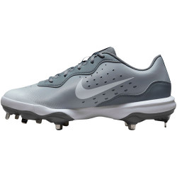 NIKE Alpha Huarache Varsity 4 Low Metal GRAU