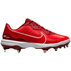 NIKE Alpha Huarache Varsity 4 Low Metal RED