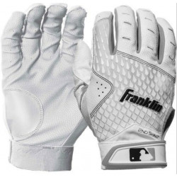 FRANKLIN 2nd SKINZ batting gloves White