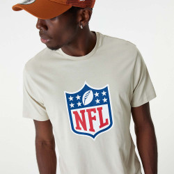 TEE SHIRT NFL SHIELD NEW ERA Crème