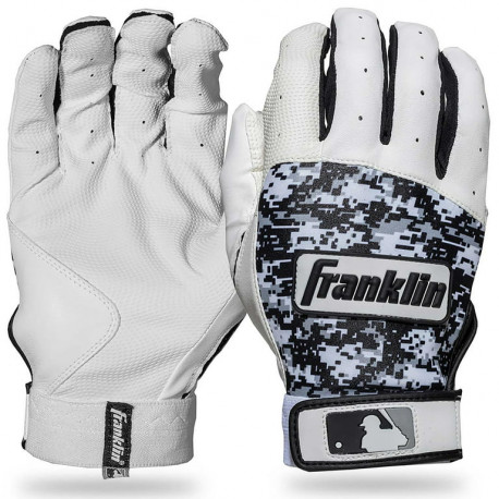 Gant batting FRANKLIN DIGITEK Blanc Noir Gant batting FRANKLIN DIGITEK Blanc Noir