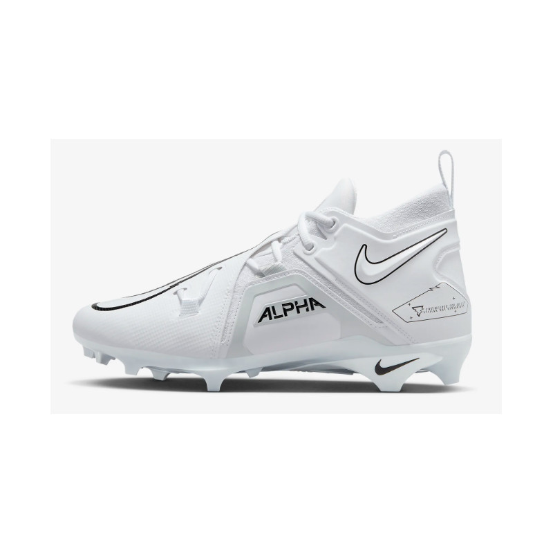 Crampons football americain NIKE ALPHA MENACE PRO 3 Mid Blanche