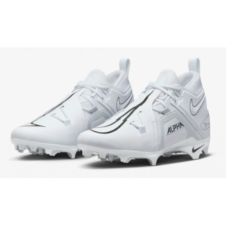 Crampons NIKE ALPHA MENACE PRO 3 Mid Blanche Crampons NIKE ALPHA MENACE PRO 3 Mid Blanche