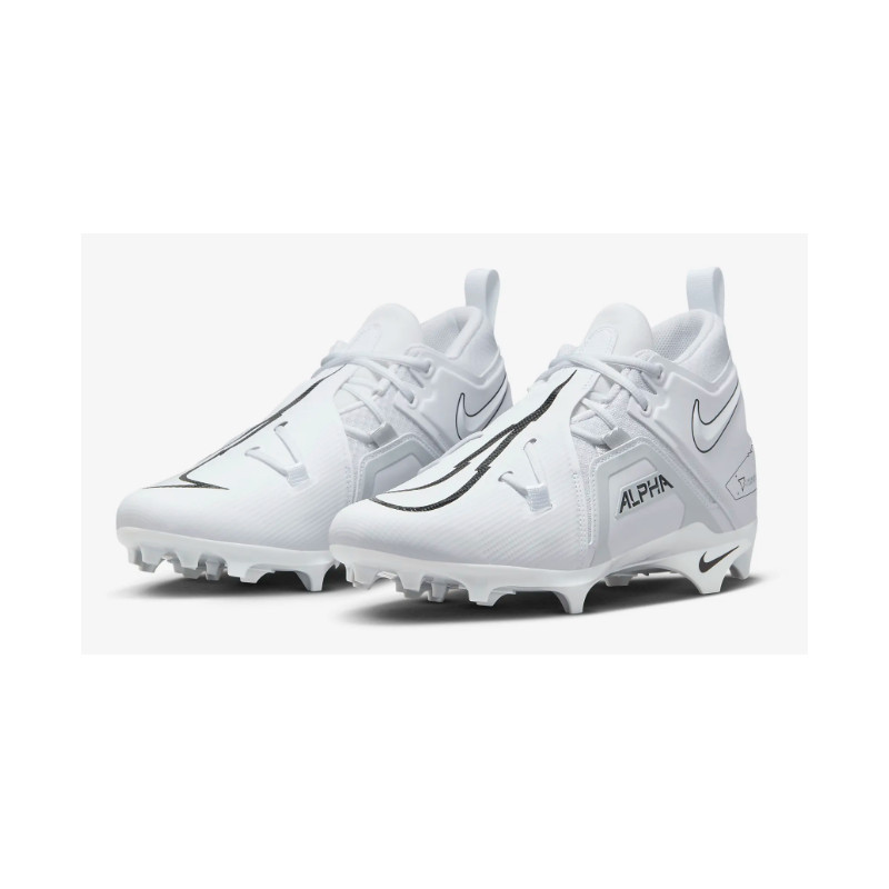 Crampons football americain NIKE ALPHA MENACE PRO 3 Mid Blanche