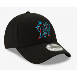 Casquette réglable 9FORTY Miami Marlins The League Noir