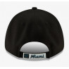 Casquette réglable 9FORTY Miami Marlins The League Noir