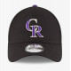Colorado Rockies The League Scwharz 9FORTY verstellbare Kappe