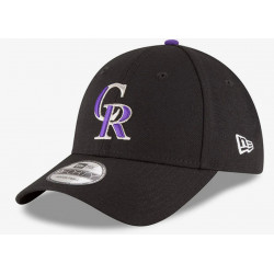 Colorado Rockies The League Scwharz 9FORTY verstellbare Kappe