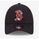 Red Sox Team Logo Navy 9FORTY verstellbare Kappe