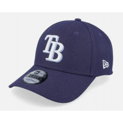 Tampa Bays Rays Team Logo Navy 9FORTY verstellbare Kappe