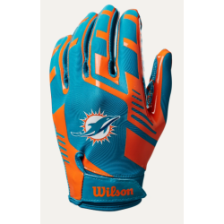 Receiver American football glove wilson nfl stretch Dolphins