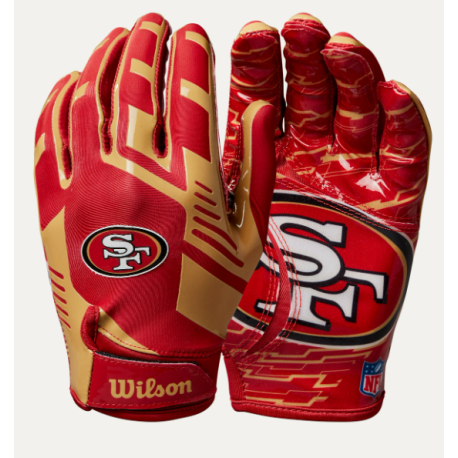 gants de receveurs wilson nfl stretch fit 49ers gants de receveurs wilson nfl stretch fit 49ers