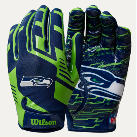 Receiver American football glove wilson nfl stretch Seahawks Receiver American football glove wilson nfl stretch Seahawks