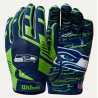 Receiver American football glove wilson nfl stretch Seahawks