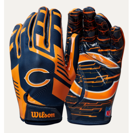 gants de receveurs wilson nfl stretch fit Bears