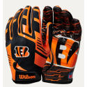 gants de receveurs wilson nfl stretch fit Bengals