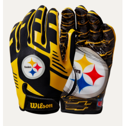 gants de receveurs wilson nfl stretch fit Steelers