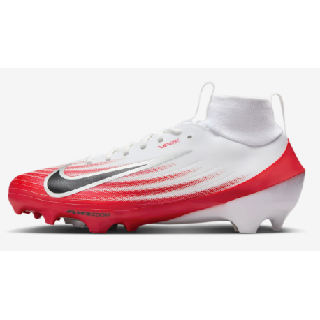 Chaussures football américain NIKE Vapor Pro 1 Blanc Rouge Chaussures football américain NIKE Vapor Pro 1 Blanc Rouge