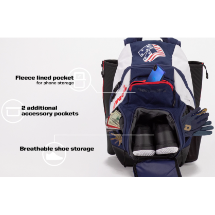 Baseball und Softball rucksack DeMarini Voodoo Lila