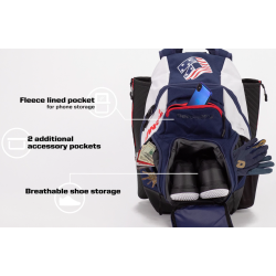 Sac à dos de baseball, softball DeMarini Voodoo OG Vert Foncé