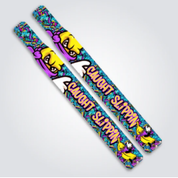 SHRUUMZ Flaggen CAUGHT SLIPPIN für Flaggenspieler des AFVD, AFBO Weiß