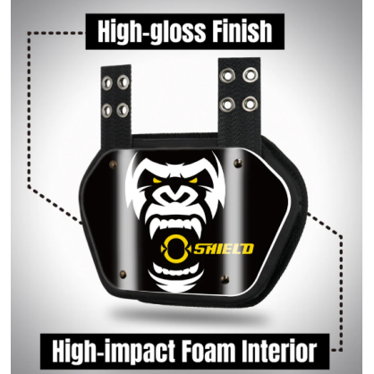 Back plate Seal Power de football américain de la nouvelle marque O SHIELD Sports.