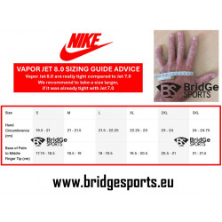 NIKE VAPOR JET 8.0 weiß Lila