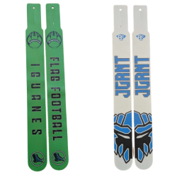 Doppelseitige personlisierte flaggen für flag football mit team logo