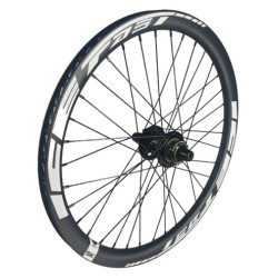 PAIRE DE ROUES BMX ICE Carbone 20" x 1- 3/8
