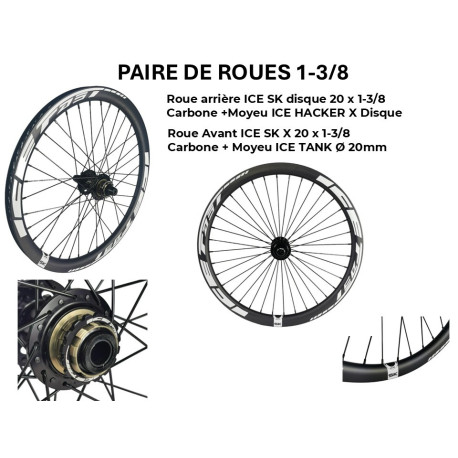 copy of PAIRE DE ROUES ICE CARBONE 20 pouces